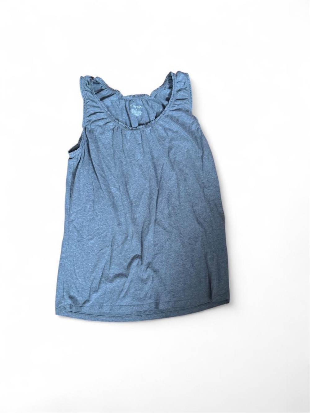 Merona Grey Ruffle Tank Top